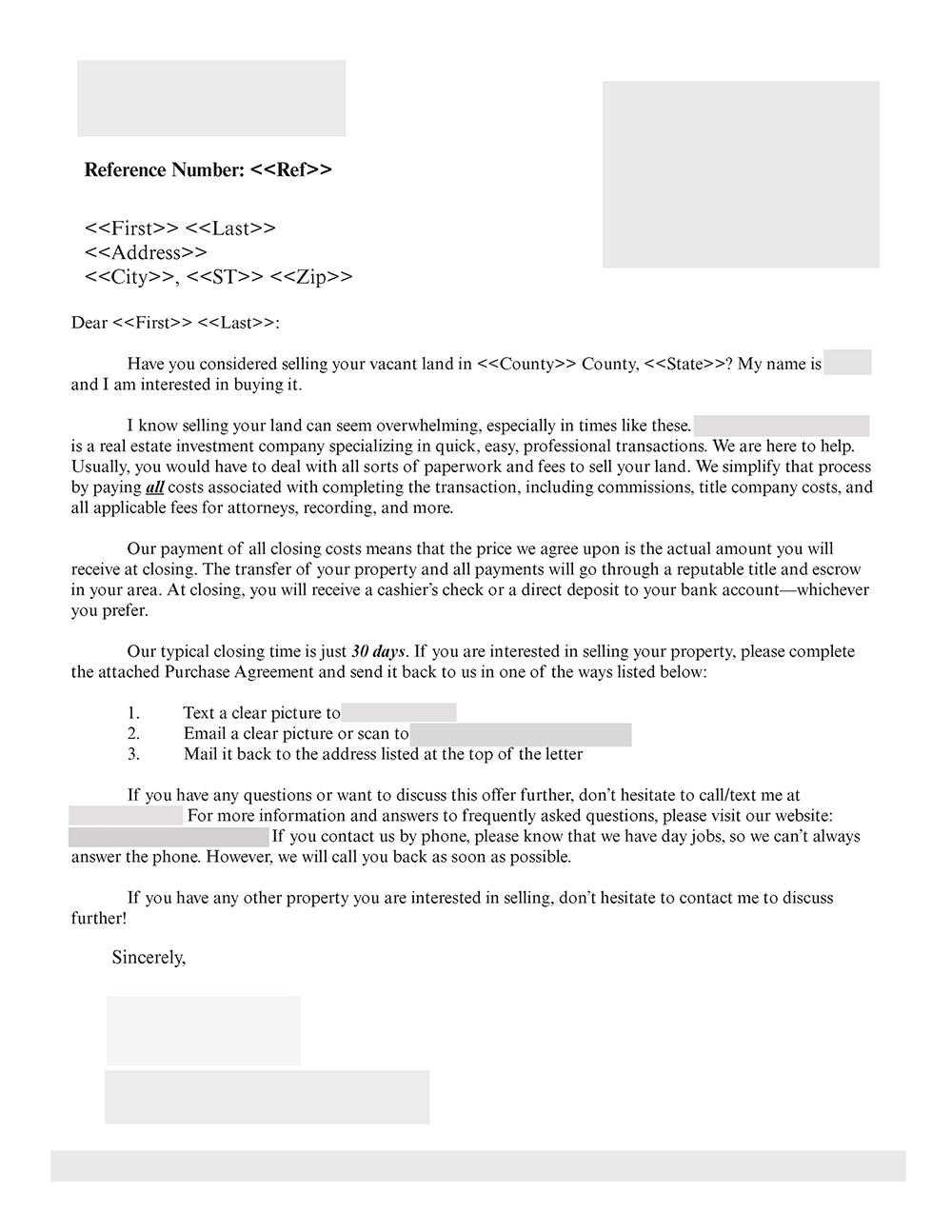 Land Investor, $120K in Revenue