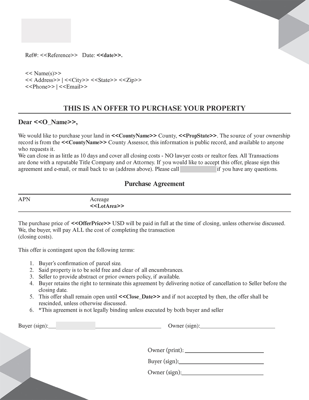 Land Investor, $24K in Revenue