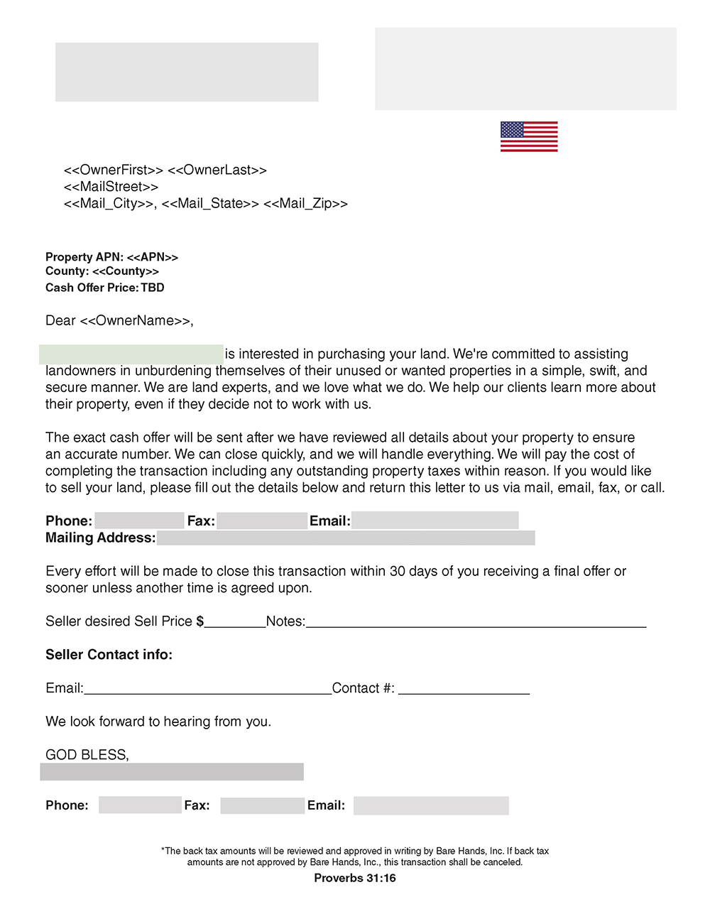 Bare Hands Land Ventures