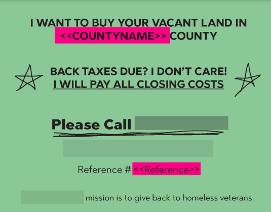 Anonymous Land Investor