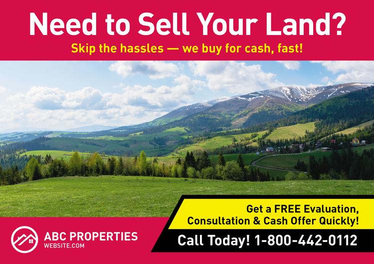 Land Investor Postcard